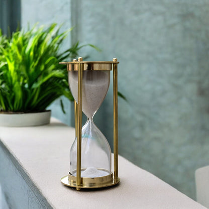 05-Minute Brass Sandclock by Brass Enclave™