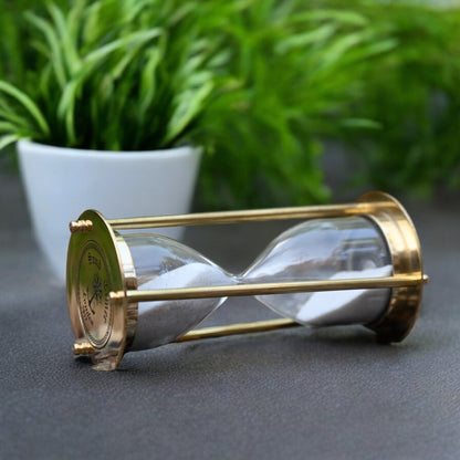 05-Minute Brass Sandclock by Brass Enclave™