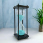 30-Minute Handmade Wooden Sandclock with Dark Blue Sand