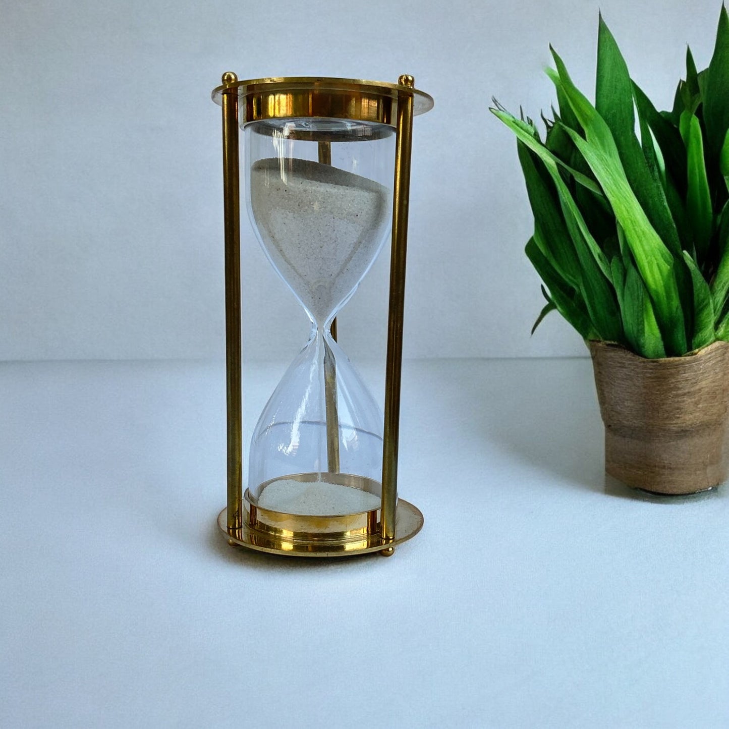 05-Minute Brass Sandclock by Brass Enclave™