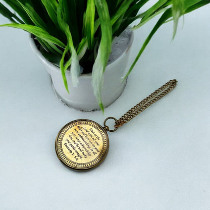 Antique Brass 100 Years Calendar Locket