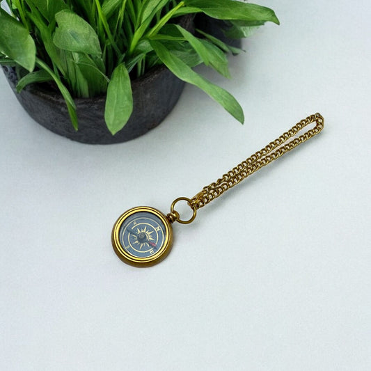 Brass Locket Compass