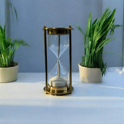 01-Minute Antique Brass Sandclock by Brass Enclave™