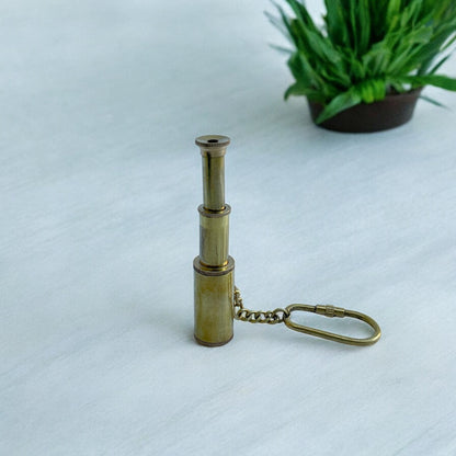 Brass Telescope Keychain for car ,Bike, Cycle and Home Keys