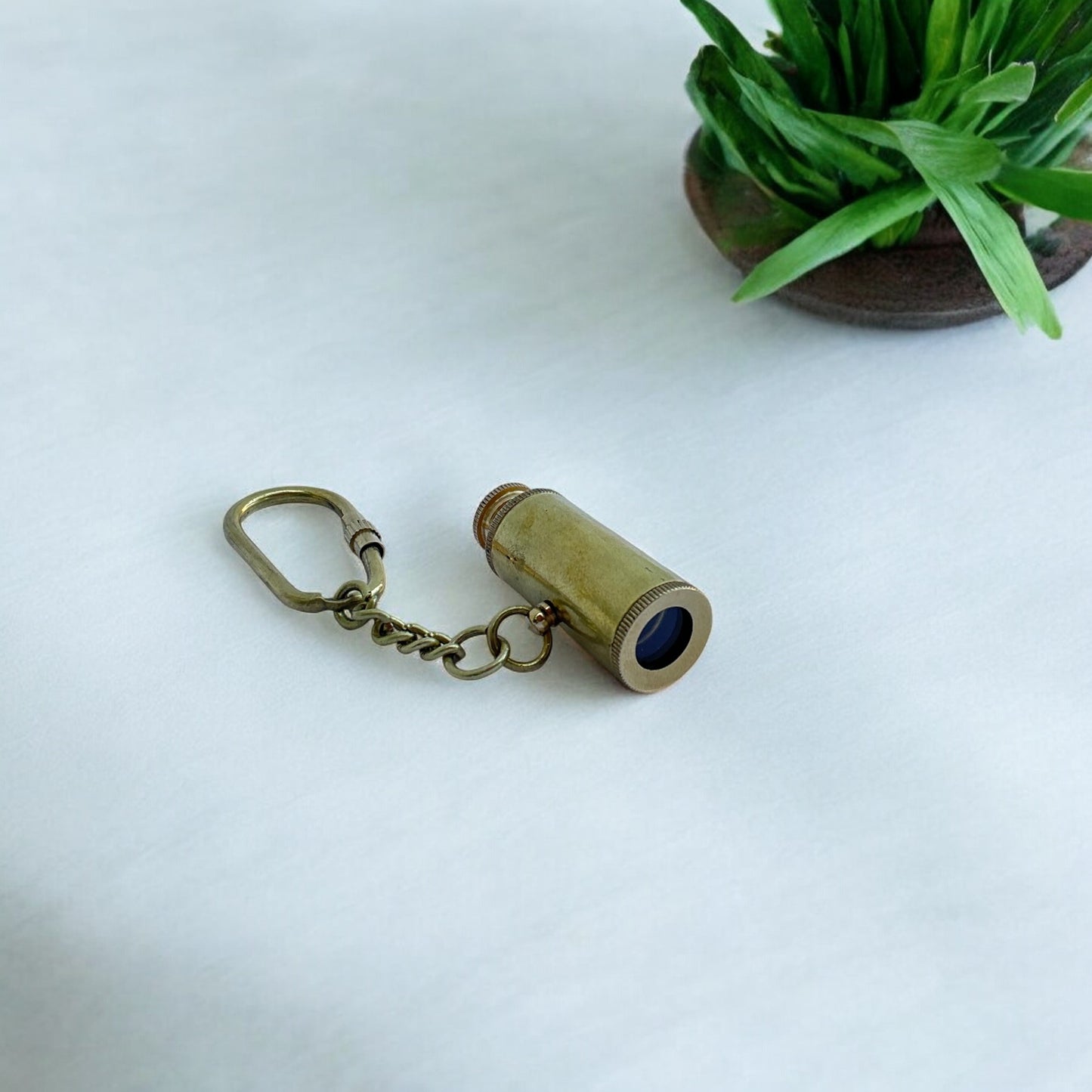 Brass Telescope Keychain for car ,Bike, Cycle and Home Keys