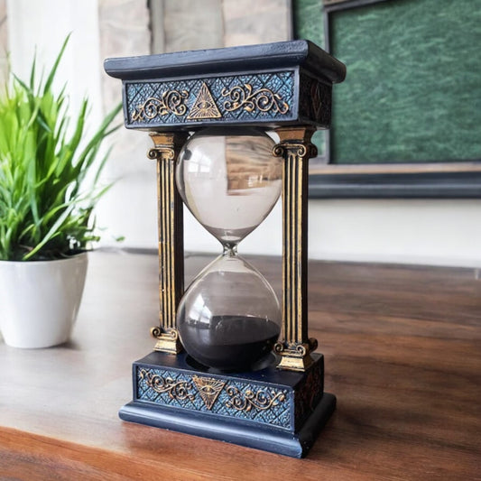 05-Minute Wooden Hourglass by Brass Enclave™