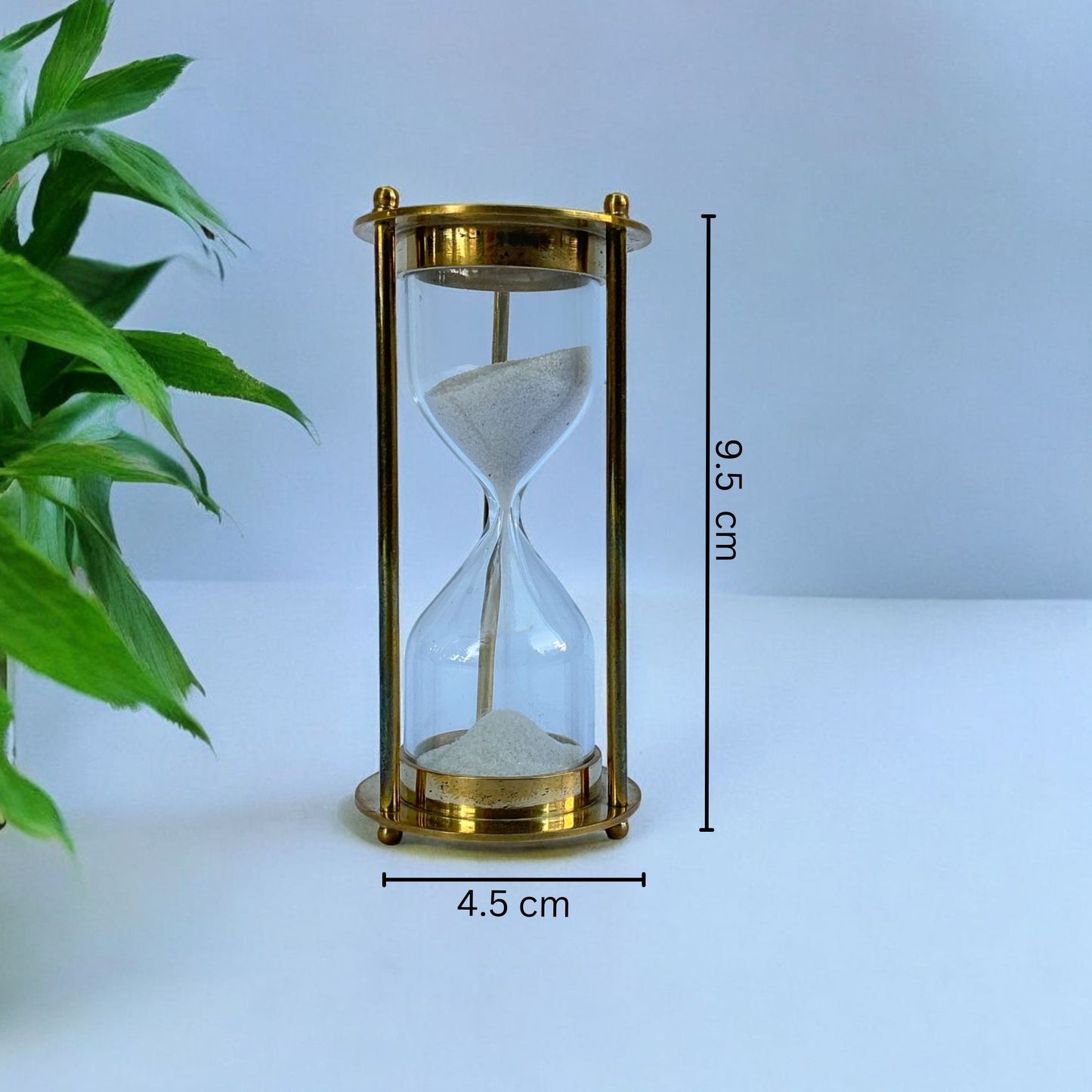 01-Minute Antique Brass Sandclock by Brass Enclave™