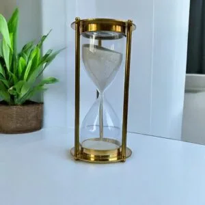 05-Minute Brass Sandclock by Brass Enclave™
