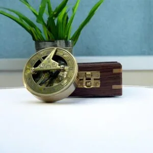 Personalized Sundial Drum Compass – Engraved Compass